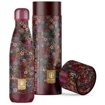 Pip Studio Edelstahlflasche Tutti i Fiori Rot 500ml