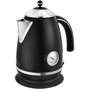 Team Kalorik TKG JK 1046 B Wasserkocher Edelstahl Retro 1,7 Liter