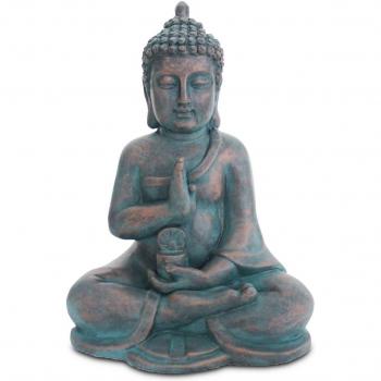 Figure de Bouddha 40 cm Signes Grimalt Bleu
