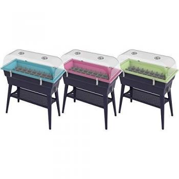 Outils et Nature Jardinière 40L Vert avec Pieds Démontables