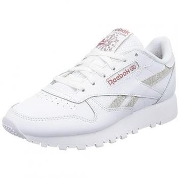 Sneaker REEBOK CLASSIC CL LEATHER Gr. 38, grau (weiß, grau) Schuhe