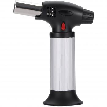 Foodie Flame: Aluminium Torch, Black/Silver