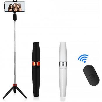 Trípode Inalámbrico SelfieStick Portable con Bluetooth y Cable de Recarga