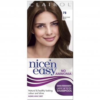 Clairol Nice N Easy Non-Permanent Hair Dye No Ammonia Medium Golden Brown 78