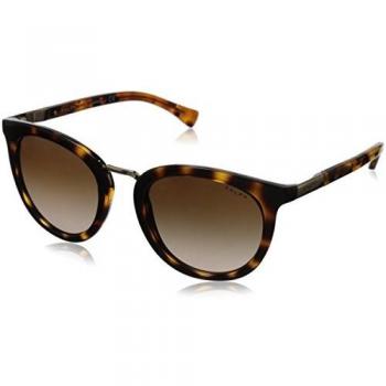 Ralph Women's 0RA5207 Sunglasses, Dark Tortoise/Tortoise/Dark Brown Gradient, 52