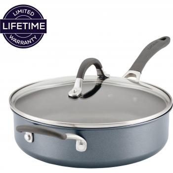Circulon A1 Scratchdefense Extreme Non-Stick 28cm/4.7L Saute Pan with Toughened Glass Lid Grey 4.7L