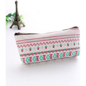 Floral Hedgehog & Polar Bear Cosmetic Storage Bag for Women