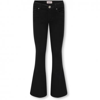 Pantalones Only Niña Vaqueros Flared Negro