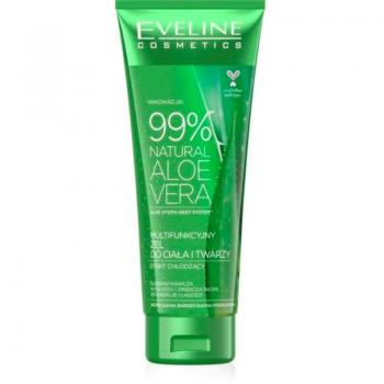 Natural Aloe Vera Gel for Face and Body with Cooling Effect by Eveline Cosmetics