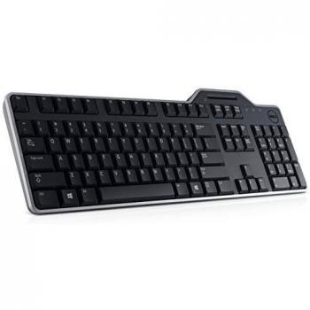 Clavier Dell modèle KB813 avec connectique USB, disposant d'une disposition QWERTZ en langue Allemande et de couleur Noire