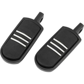 1 1/4 Inch 10MM Motorcycle Foot Pegs Black Metal for Suzuki Honda