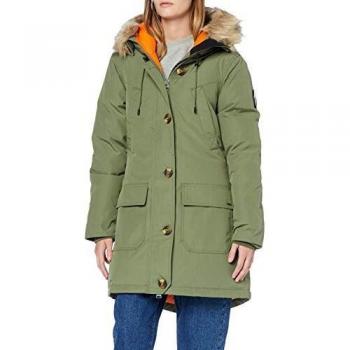 Superdry Rookie Down Parka Talla 10 Verde Mujer