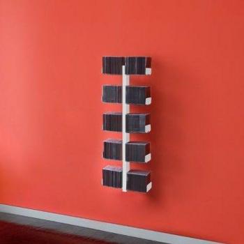 Silber CD‑Baum Regal für die Wand – 1 Komponente, klein (722 C)