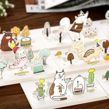 Charming Animal Kingdom 3D Card
