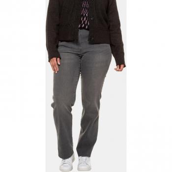 Jeans donna Mony, elasticizzati, beige, taglio conico, Taglia 66C