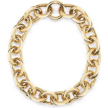 Collar de Cadena de Latón Dorado – The Chain