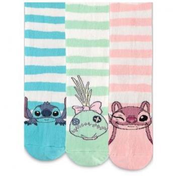 Colección Lilo & Stitch Calcetines: 3 Pares, Colores Vivos