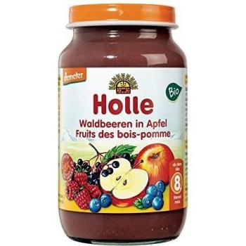 Holle Bio Babygläschen Waldbeeren in Apfel Demeter, 220 g