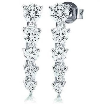 Silber‑Zirkonia Ohrringe Viventy 780134 für Damen