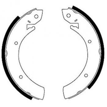 Kit ganasce freno HELLA 8DB 355 000-551