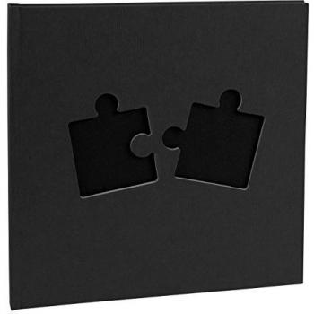 Fotoalbum Puzzle 25 x 25 cm, 30 Seiten, schwarz