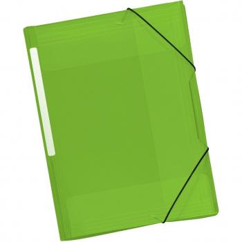 Carpeta gomas PP Folio translúcido verde claro Grafoplás 04801221