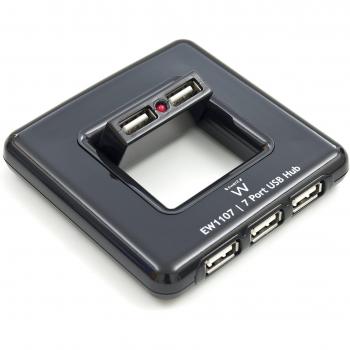 USB Ewent 7‑port Hub + Energía