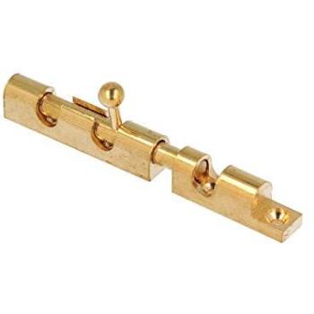 Ottone Lucido Catenaccio 100 mm con Contropiastra