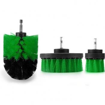 3pcs Bathroom Drill Scrubber Brush Set