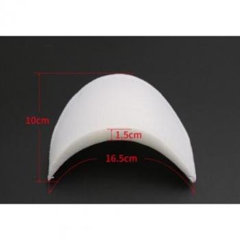 Black and White Sponge Shoulder Pads (10 Pairs, 1cm-2.5cm) S0474L