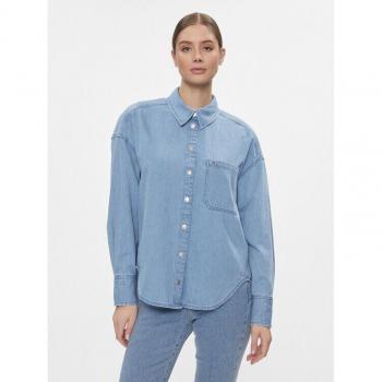 Tommy Jeans Camicia Blu Oversize in Denim