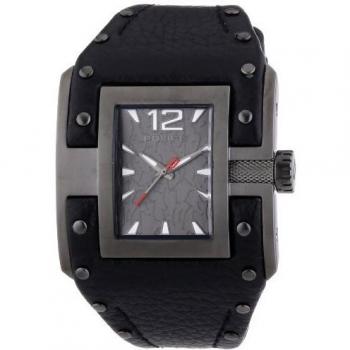POLICE Avenger Damensmartwatch – analog, Quarz, Lederarmband, P13401JSU‑61