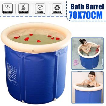 Cubo Plegable e Inflable 70x70 cm, Ideal para Hacer Baño en Casa