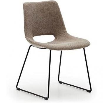 Sedia Zahara Acciaio Nero – Kave Home