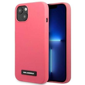 Karl Lagerfeld Custodia Rigida in Silicone Fucsia iPhone 13