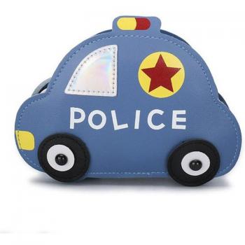 Cartera de Hombro de Cuero PU con Diseño de Coche para Niños X7YA