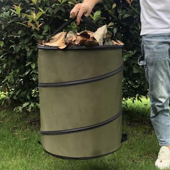 Oxford Fabric Handle Collapsible Garden Trash Bag 10 Gallon