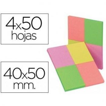 Bloco de Recados Q-Connect 40 x 50 mm Luminoso