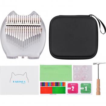 Kalimba Transparente 17 Notas con Accesorios Incluidos
