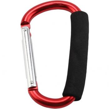 Outdoor D-Shape Carabiner with Keychain