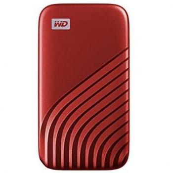 Sandisk wd my passport ssd wdbagf0020brd ssd crittografato 2tb esterno portatile usb 3.2 gen 2 usb-c connettore 256 bit aes rosso