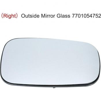 Heated Wing Mirror Glass for Renault MEGANE II, LAGUNA II, Clio III (Right)