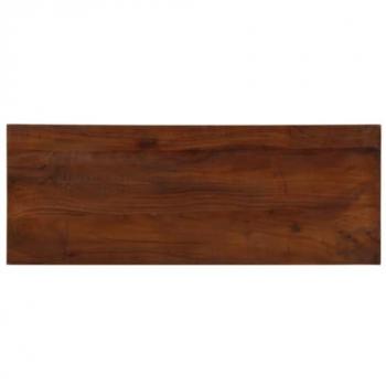 Reclaimed Solid Wood Rectangular Table Top 80x20x2.5 cm