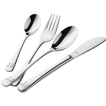 Ourson 4pc Flatware for Kids with Teddy Bear Theme