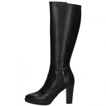 Botas de Piel Negras para Mujer con Tacón y Plataforma NERO GIARDINI