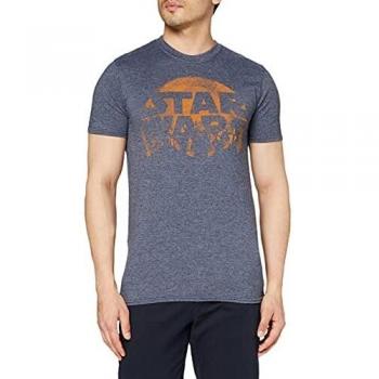 Star Wars Men's Midnight Sunset Shirt – Mid Navy, Medium