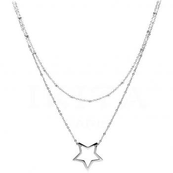 Designer Lily Star Silver Chain