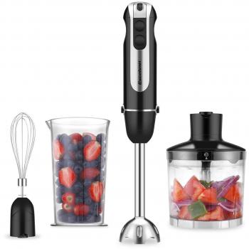 Potente Frullatore 3 in 1 Nero Excelvan