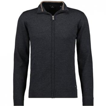 Strickfleecejacke RAGMAN Gr. XL (52/54), grau (asphalt, 018), Herren, 100% Wolle, Jacken