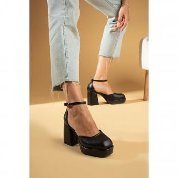 Scarpe da sera donna, tacco a piattaforma, design alla caviglia, per eventi formali, modello 016-1502-23, taglia 39, colore nude